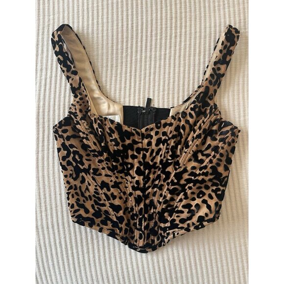 HOUSE OF CB/ Jacqueline Leopard Corset Bustier XS - Picture 2 of 6